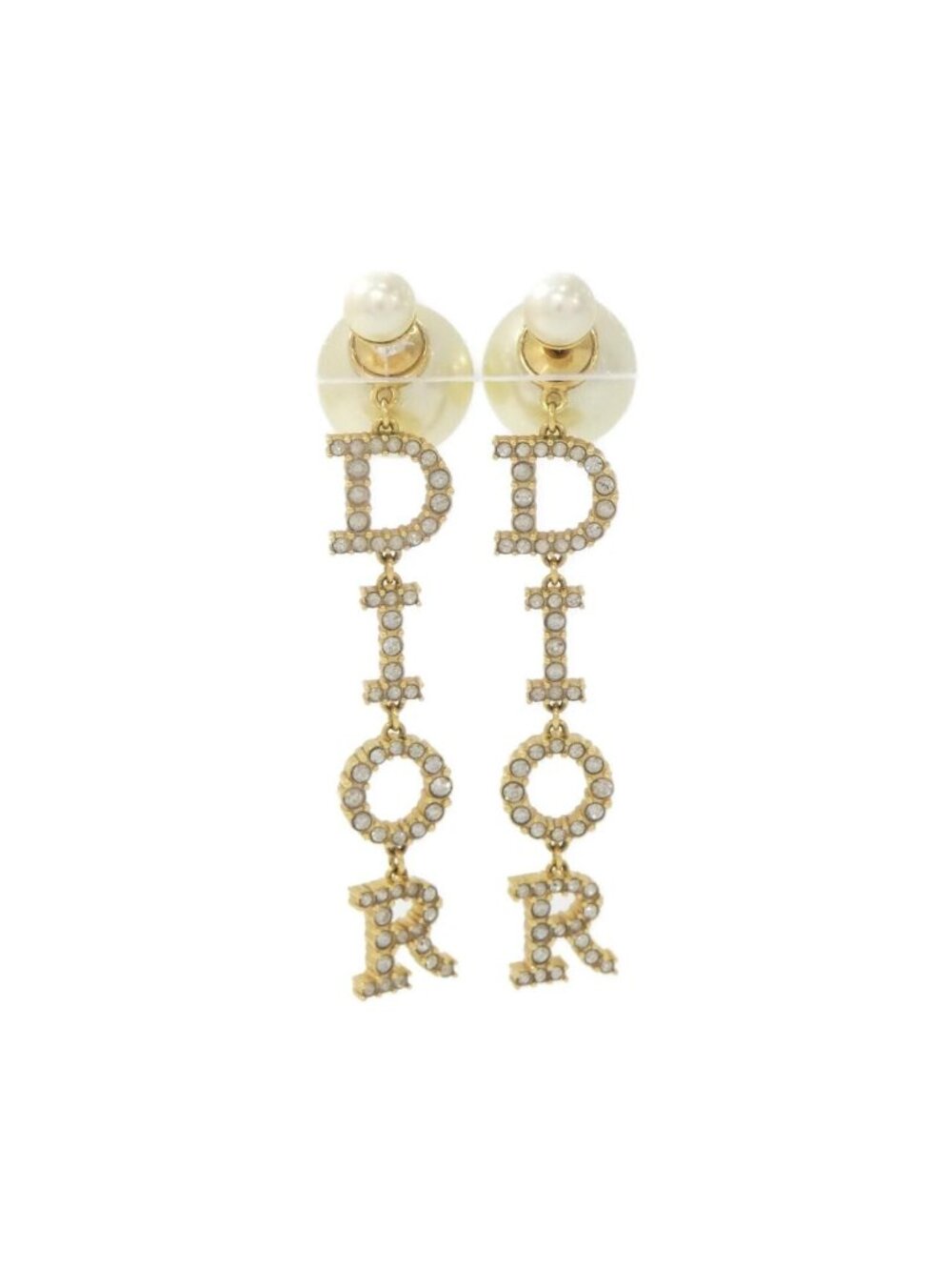 Dior Tribal Earrings Gold